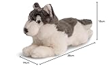Uni-Toys - Husky grau, liegend - 38 cm (Länge) - Plüsch-Hund - Plüschtier, Kuscheltier