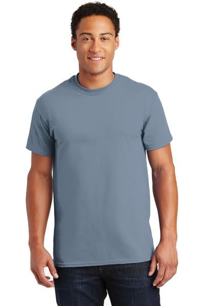 T-shirt en coton Gildan G200 pour vos week-ends décontractés en haut taille L bleu pierre
