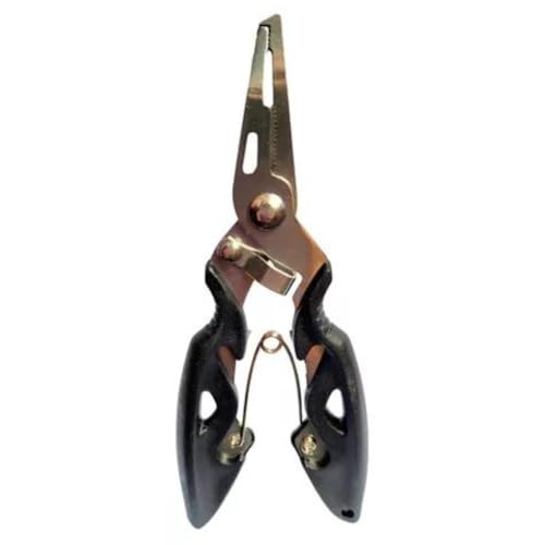 Alicate Pesca Multifuncional Em Aço Inox Corte Anzol 13cm Tira Anzol Peixe Pesca Garateia Premium Sh