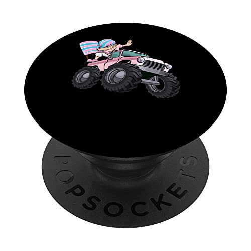 Dabbing Transgender Monster Truck LGBT-Q Trans Pride Bandiera PopSockets PopGrip Intercambiabile