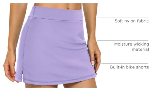 Image of LouKeith Tennis Skirts for Women Golf Athletic Activewear Skorts Mini Summer Workout Running Shorts with Pockets