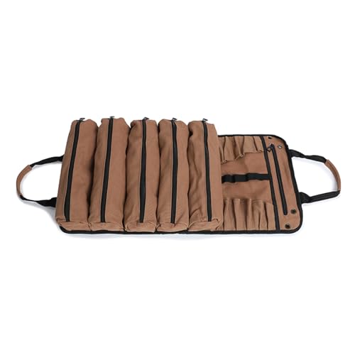 Bolsa de herramientas de lona multiusos con múltiples bolsillos para un almacenamiento eficiente y fácil acceso