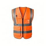 GKOB Chemises haute visibilité pour hommes et femmes, gilets de sécurité réfléchissants ha...