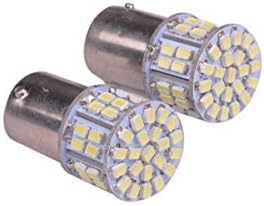 MBS 10PCS Super Bright White 1156 1206 50-SMD 6000K Car LED Bulbs for Car Rear Turn Signal Lights Interior RV Camper DC 12V