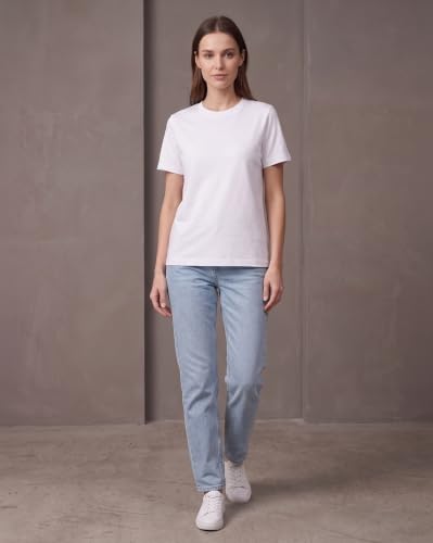 Image of NOBERO 100% Cotton T-Shirts for Women Stylish | Regular Fit | Solid T Shirts for Women 180 GSM Combed Cotton | Crew Neck Half Sleeve