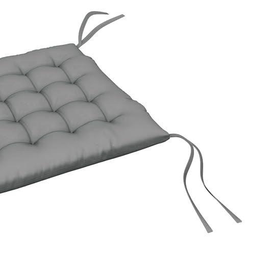 Coussins extérieur capitonnés de qualité supérieure gris Outsunny