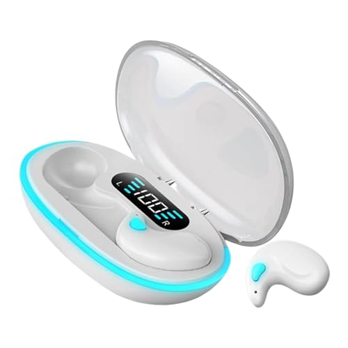 Auriculares inalámbricos para deporte, auriculares intraurales inalámbricos, diseño de cancelación de ruido, auriculares ligeros invisibles para llamadas, reuniones, conducción
