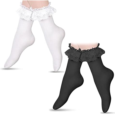 Geyoga Frilly Lace Socks for Women Cover