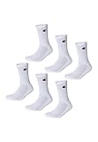 Champion Unisex Basics 6pk Crew Sportsocken, Weiß, 43-46 EU