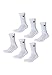 Champion Unisex Basics 6pk Crew Sportsocken, Weiß, 43-46 EU