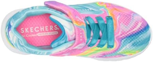 Skechers Kids Girls Street Uno Lite-Swirlified Brights Sneaker, Multi, 13 Little Kid | Image 4