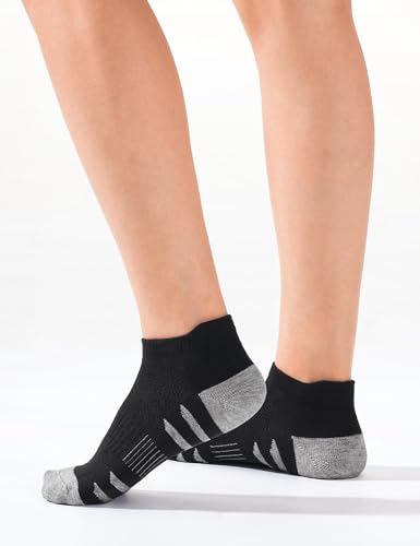 Image of Somaibo 10 Pairs Boys Girls Ankle Socks Kids Athletic No Show Socks Low Cut Half Cushioned Sock