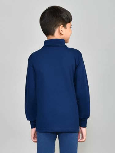 Lux Cott's Wool Boys High-Neck Full Sleeves Thermal Top | High Neck Thermal Top for Boys | Pack of 2
