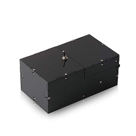 Bujingyun - Machine inutile, boîte lasse-moi tranquille - entièrement assemblée en bois véritable - marron