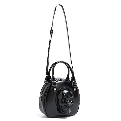 Bolsa couro caveira skull super fashion