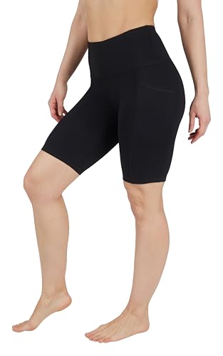 90 Degree By Reflex Womens High Waisted Biker Shorts with Side Pockets Workout Shorts 5”, 7”, 9”3