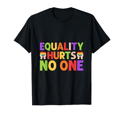 Equality Hurts No One Diversity LGBTQ Gay Pride T-Shirt
