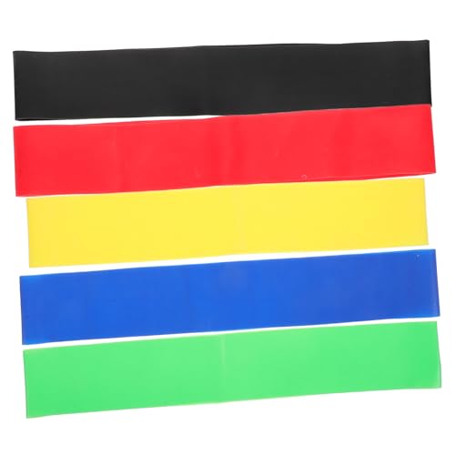 NOLITOY 5 Piezas De Alta Elasticidad TPE Bandas De Resistencia De Yoga Establece Bandas De Estiramiento para Ejercicio Pilates Home Fitness Toning Squats