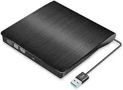 Drive Externo Leitor e Gravador de CD/DVD USB 3.0 5Gbps Slim Portátil para PC e Notebook