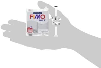 Miniatura 2 de STAEDTLER Fimo - Arcilla polimérica suave, 2 onzas, 8020-80, color gris delfín