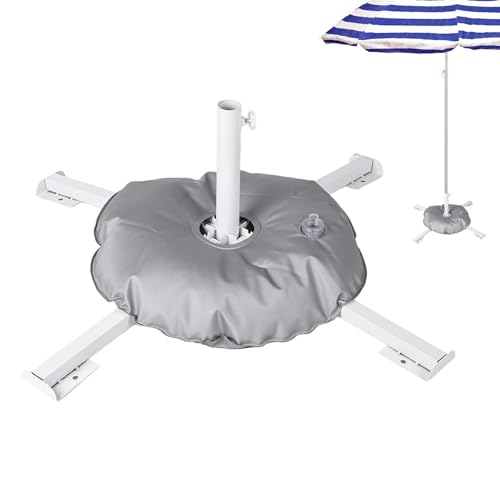 Soporte de sombrilla genérico para terraza, base de sombrilla, base de peso plegable para sombrilla de terraza | Soporte de peso plegable para paraguas y piezas de sombrilla de camping para jardín