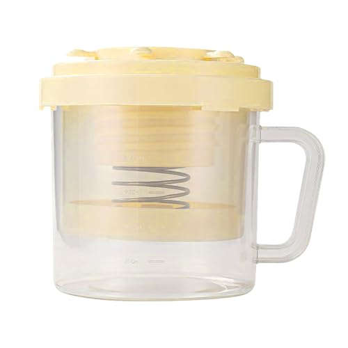 Pastor de yogur seco, colador de yogur con tapa | Filtro de drenaje de alimentos - Reutilizable de malla para hacer yogur, fermentación de queso, extractio