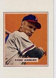 1989 Bowman Reprint Insert #1 Richie Ashburn 49 MLB Baseball Trading Card