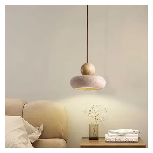 Lumière avec pierre jaune naturelle et socle en bois noble pour intérieur chic