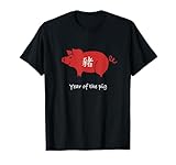 Chinese New Year 2019 Symbol T-shirt The Year Of The Pig Red
