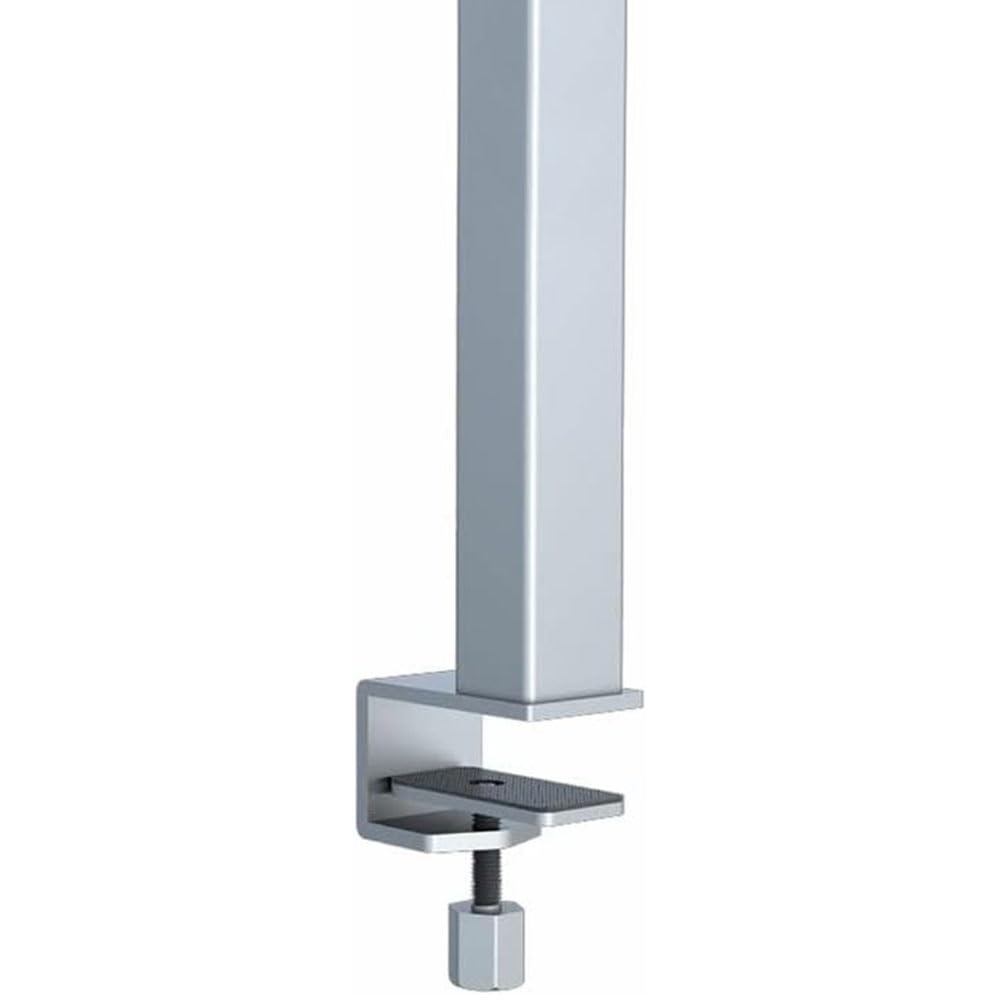 NCC-Licht LED Schreibtischlampe Anbauleuchte Linus Silber 80W Up & Down 9600 Lumen, neutralweißes & blendfreies Licht, stufenlos dimmbar, mit Bewegungsmelder & Tageslichtsensor