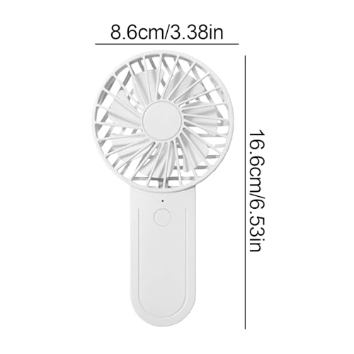 Ventilateur à main USB portable 3 vitesses avec batterie intégrée