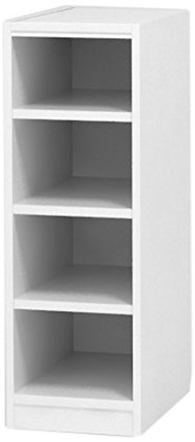 Amazon｜白井産業 木製 本棚 ラック 高さ90 幅22 奥行44cm 隙間収納