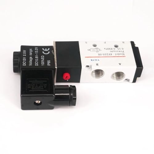 Válvula solenoide neumática 4V210-08 1/4 de 5 puertos 2 posiciones AC110V 3