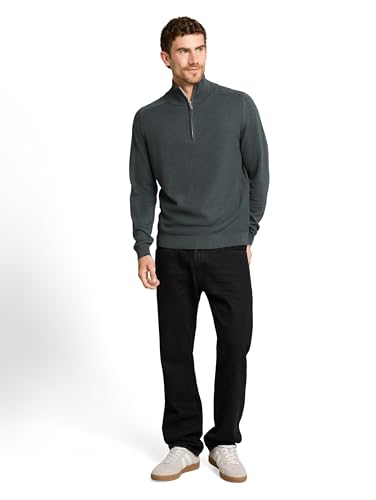 TOM TAILOR Herren Troyer Strickpullover – Ansicht 2