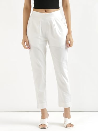 Image of Chiraiyaa Women Cotton Trouser Pant - Versatile Regular Fit for Office, School, and Casual Wear | Pack of 2