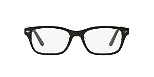 Ray-Ban RX5345D Square Prescription Eyewear Frames, Black/Demo Lens, 53 mm