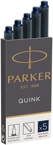 Parker cartouches d'encre pour stylo plume | longue | encre bleue...
