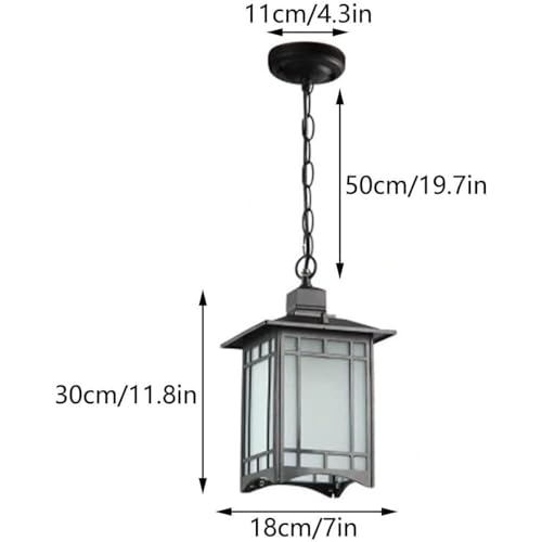 Accesorio de araña de aluminio de estilo chino con luces colgantes impermeables de 18 cm 4