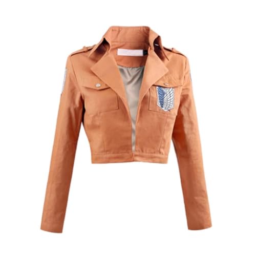 QAHEART Survey Corps Uniform Jacket Levi/Eren Jaeger/Zeke Jaeger/Armin Arlelt Cosplay Costume Halloween Outfit