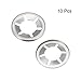 uxcell M16 ing Washer 15.3mm I.D. 28mm O.D. Internal Tooth Washers Push-On Locking Speed Clip 304 Stainless Steel 10pcs