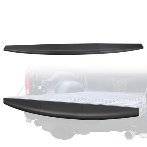 LUXEMOTO 3PCS Combined Tailgate Cap Spoiler Molding Cover for Dodge Ram 1500 2009-2019 Rear Tail Gate Center Flex Step Top Trime Protector for Dodge Ram 2500 3500 2010-2018 Accessories