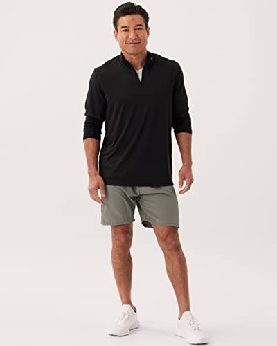 3 Pack: Mens Quarter 1/4 Zip Pullover Men Sweatshirt Long Sleeve Men's Shirts 1/2 Athletic Fishing Dry Fit Shirt Gym Running Compression Golf Half Top Thermal Workout Cold Sweatshirts -Set 5,L #TOP1