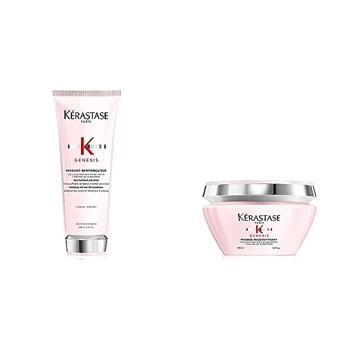 Kérastase | Genesis, Acondicionador Fortificante, Tratamiento Anti-Caída, 200 ml. & Kérastase | Genesis, Mascarilla Anti-Caída, 200 ml