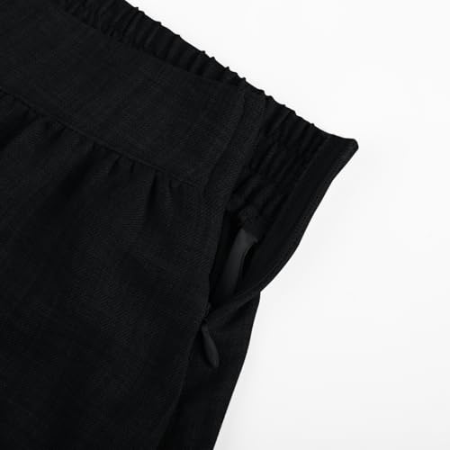 Belle Poque Womens Boho Elastic High Waisted Skirts Flowy Tiered Long Skirts Asymmetrical Skirt with Pockets4