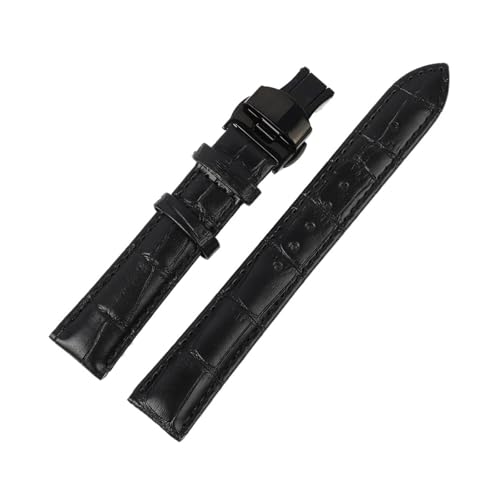 {v | Xgbv obN ubN uE u[ voh 18mm 20mm 22mm 24mm uXbg vANZT[(Black-B Butterfly,20mm)