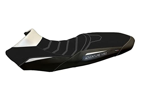 Sattelbezug aus Polsterung in Italien, kompatibel mit KTM 1090 Adventure R (17-19), Modell Sassillo 2 Ultragrip