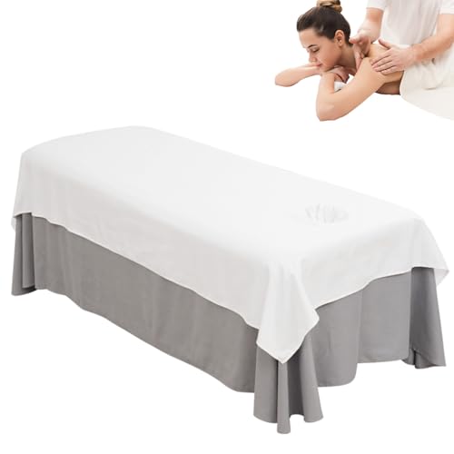 Drap de table de massage de qualité supérieure housse de lit spa blanche lavable