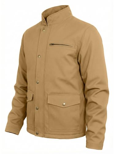 Image of URBAN BUCK Concealed Carry Jacket Men Insulated Heavy-Duty Tactical Sherpa Stealth Jacket with Pockets