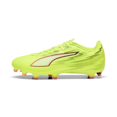 PUMA Botas de fútbol para Mujer Ultra 6 Play FG/AG WN's, Color Amarillo Alerta, Negro Brillante, Rojo y Lima, Talla 41,5 EU, Yellow Alert PUMA Negro Rojo Brillante Lima Squeeze, 41.5 EU