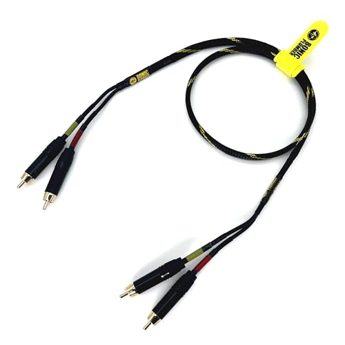 Image of Sonic Plumber Stereo Pair RCA Cable with Cable Tie (1meter / 3.28ft)